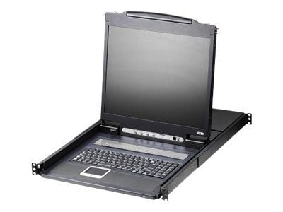ATEN CL1316N - KVM-konsoll med KVM-svitsj - 16 porter - PS/2, USB - 19" - kan monteres i rack - 1280 x 1024 @ 75 Hz - 250 cd/m² - 1000:1 - 5 ms - 1U