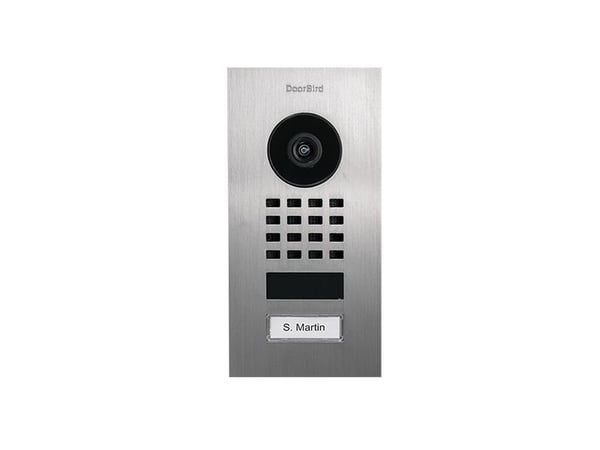 DoorBird D1101V, Rostfritt stål, IP65, Rostfritt stål, Vågrät, 802.3af, IEEE 802.3af