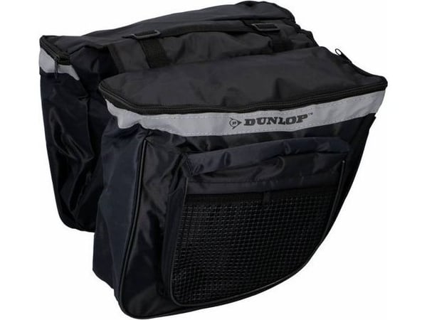 Dunlop dobbel sykkelveske til bagasjebrett 26L