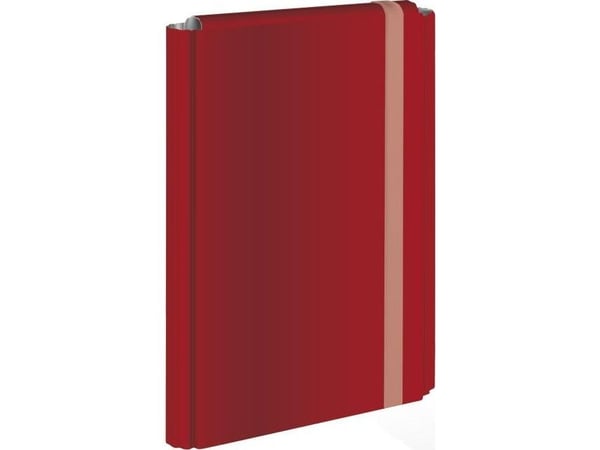 Interdruk elastisk mappe A4 hard innbinding rød