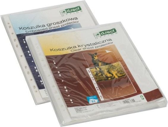 D.Rect A4 krystall-arkmappe, 100 stk