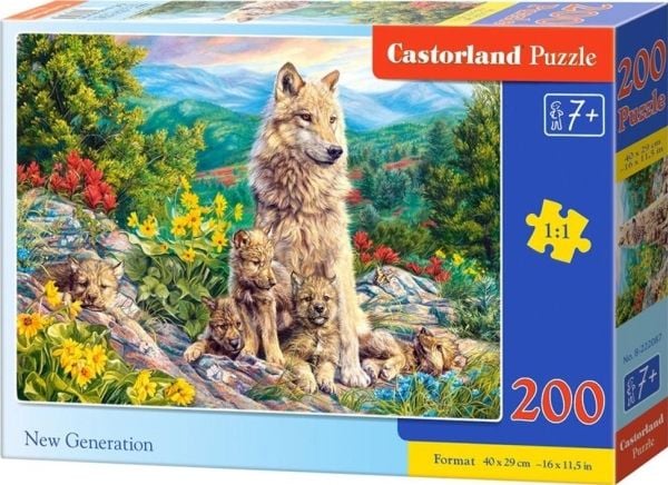 Castorland B-222087, 200 stykker, Dyr, 7 år