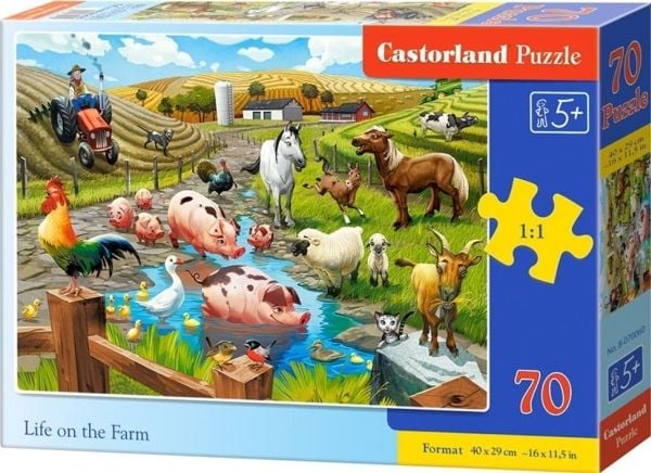 Castorland B-070060, 70 stykker, Bondegård, 5 år