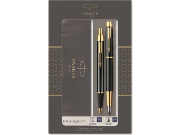 Parker Duo Set IM GT kuulakärkikynä + täytekynä musta/kultainen