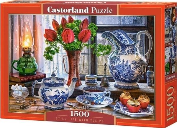 Castorland Puzzle 1500 Stilleben med Tulipaner CASTOR