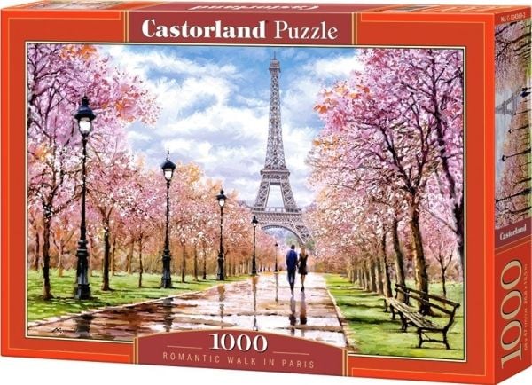 Castorland Romantic Walk in Paris 1000 pcs, 1000 stykker, By, 9 år