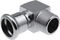 KAN-therm vinkel 22xR3/4GZ kort stål press (1509070015)