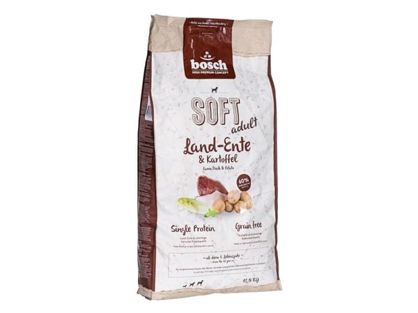 Bosch hundmat, plus anka och potatis 12,5 kg