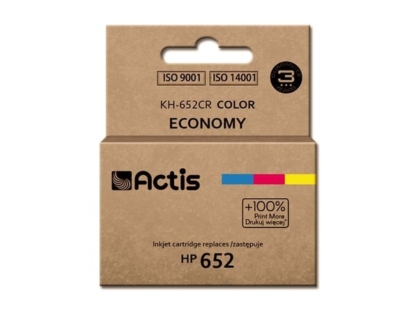 Actis KH-652CR, Standard utskriftsproduksjon, Fargestoffbasert blekk, 18 ml, 1 stykker, Enkeltpakke