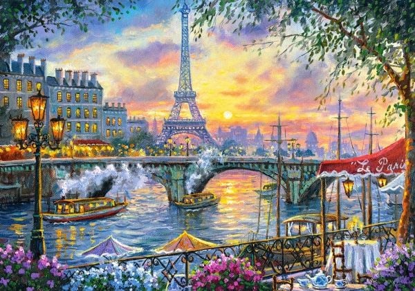 Castorland Tea Time in Paris, 500 stykker, By, 9 år
