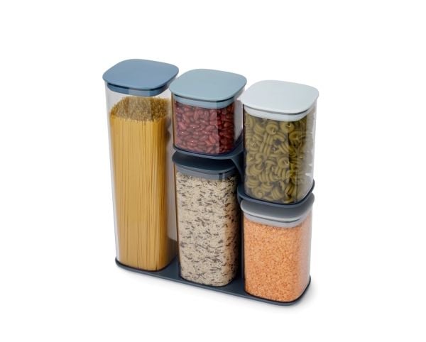 Joseph Joseph Podium, Ställ, Rektangulär, Blå, Transparent, Plast, 1900 ml, 1200 ml