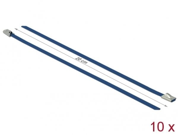 DeLOCK 18793, Terästä, Sininen, 20 cm, 4,6 mm, 10 kpl