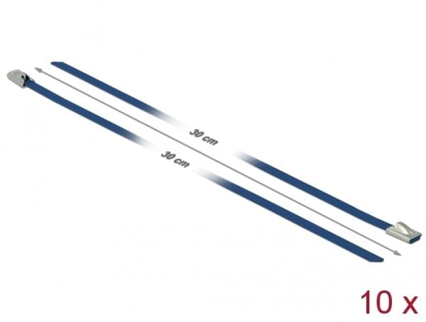 DeLOCK 18794, Terästä, Sininen, 30 cm, 4,6 mm, 10 kpl