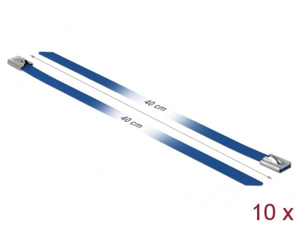DeLOCK 18799, Terästä, Sininen, 40 cm, 7,9 mm, 10 kpl