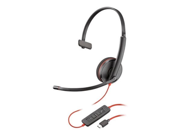 Poly Blackwire C3210 - 3200 Series - hodesett - on-ear - kablet - USB-C