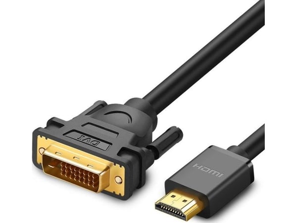 Ugreen 30116, 1 m, DVI, HDMI, Hankjønn, Hankjønn, Rett