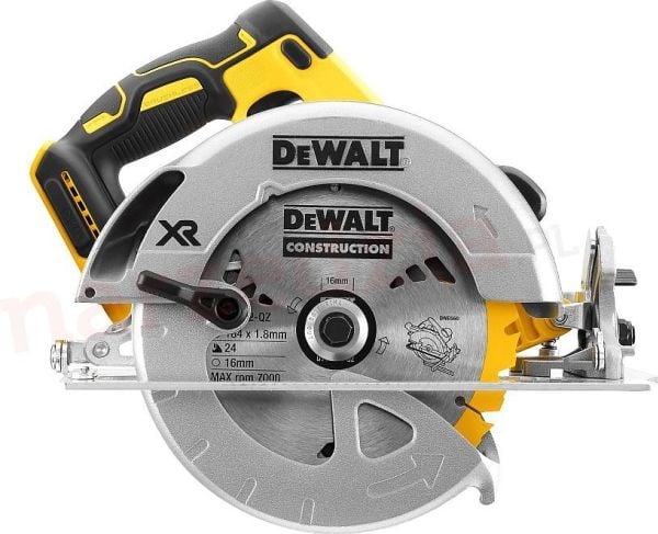 DeWALT - Pyörösaha - akkukäyttöinen - 184 mm - ilman akkua - 18 V - SOLO