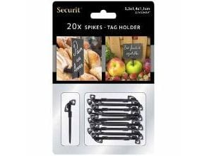 Skilteholder Securit Sort til 111547/111551,6 pk x 20 stk/æsk - (120 stk.)