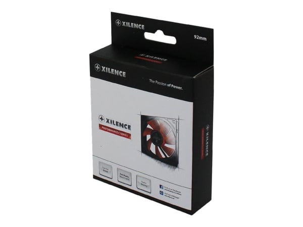 Xilence Performance C Series XPF92.R - Lådfläkt - 92 mm - svart, röd
