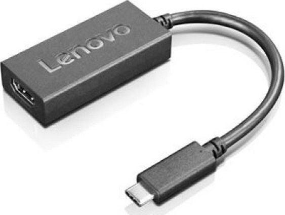 Lenovo - Video adapter - DisplayPort hann til HDMI hunn - 22.5 cm - svart - 4K-støtte