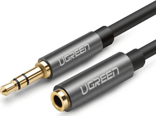 Ugreen 10595, 3.5mm, Hanstik, 3.5mm, Hunstik, 3 m, Sort