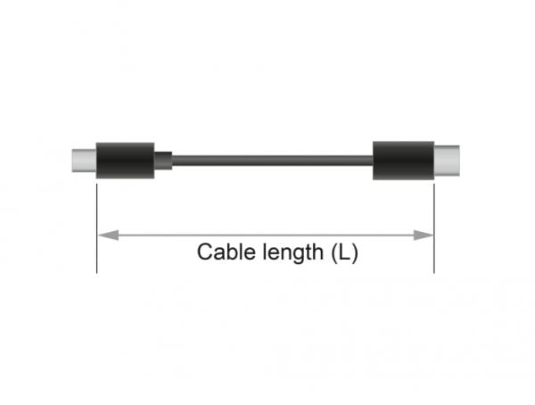 DeLOCK 85568, 3.5mm, Uros, 3.5mm, Uros, 2 m, Musta