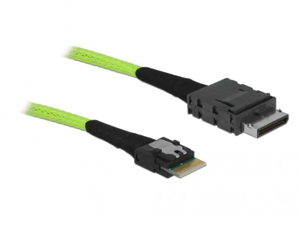Delock OCuLink - SAS intern kabel - OCuLink (SFF-8611) (hann) til 4i Slim SAS (hann) - 1 m