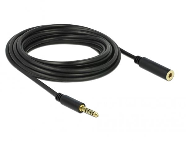 DeLOCK 85799, 4.4mm, Uros, 4.4mm, Naaras, 5 m, Musta
