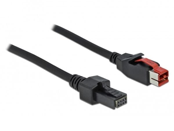 DeLOCK 85953, Musta, PoweredUSB, Mini DIN 4-pin, 4 m, 1 kpl