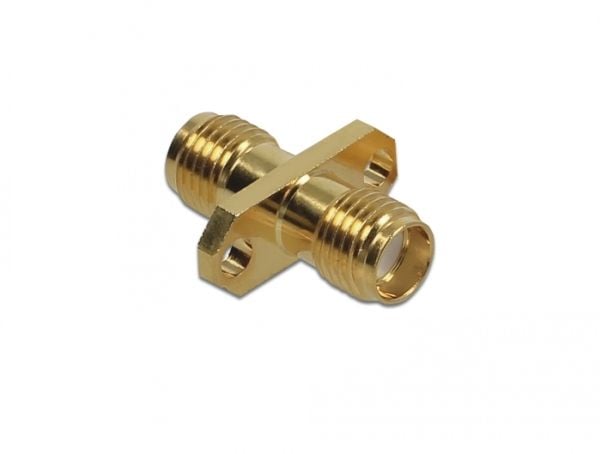 DeLOCK - Antenneadapter - SMA (R) til SMA (R) skott (89980)
