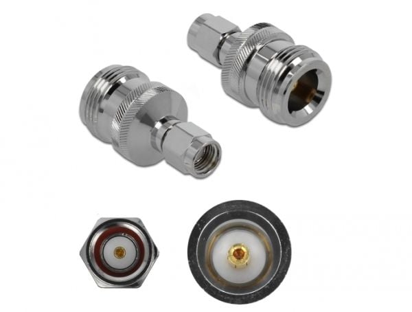 Delock - Antenneadapter - N-kontakt beholder til RP-SMA plugg