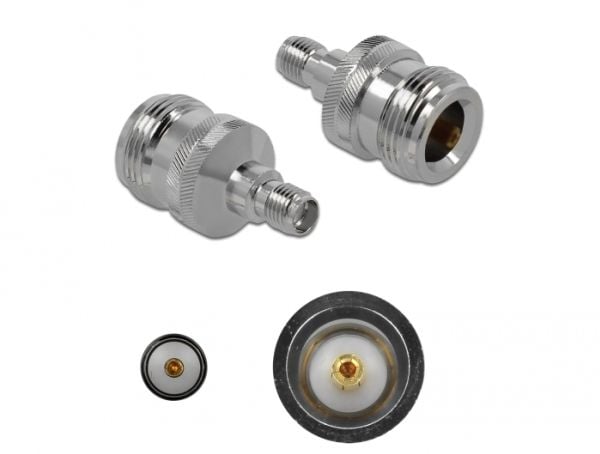 Delock - Antenneadapter - N-kontakt beholder til SMA beholder