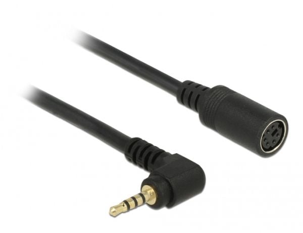 Navilock - GPS-kabel - 6 pin DIN hunn til 4-pols mikrojakk hann vinklet - 52 cm - svart