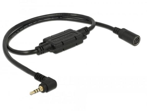 Navilock - GPS-kabel - 6 pin DIN hunn til 4-pols mikrojakk hann vinklet - 52 cm - svart