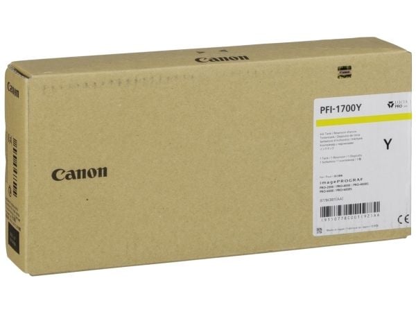 Canon PFI-1700Y, Väriainepohjainen muste, 700 ml