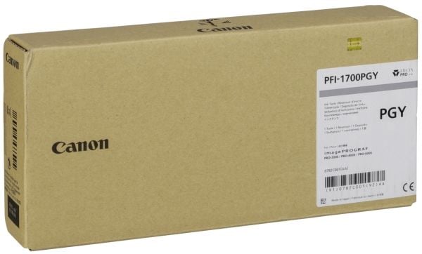 Canon PFI-1700PGY, Väripohjainen muste, 700 ml