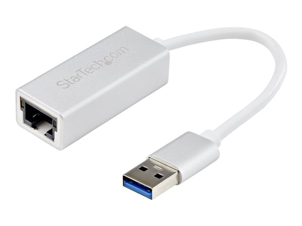 Startech USB 3.0 to Gigabit Network Adapter - Silver - Sleek Aluminum Design for MacBook, Chromebook or Tablet - Native Driver Support (USB31000SA)...