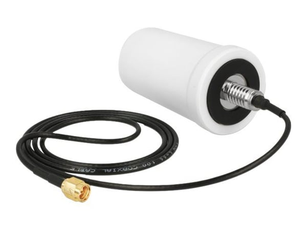 Delock WLAN - Antenne - Wi-Fi - 1.4 dBi (for 2.4 - 2.5 GHz), 3 dBi (for 5,15 - 5,875 GHz) - rundtstrålende - innendørs / utendørs, skruemontering -...