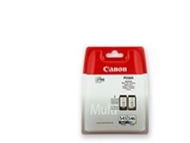 Canon PG-545 / CL-546 Multipack - 2-pack - 8 ml - svart, farge (cyan, magenta, gul) - original - blekkpatron - for PIXMA TR4551, TR4650, TR4651, TS...