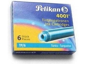 Pelikan TP/6, Turkis, Turkis, Fyllepenn, 6 stk