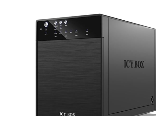 ICY BOX IB-3640SU3 - Harddiskarray - 4 brønner (SATA-600) - HDD 0 - SATA 3Gb/s, USB 3.0 (ekstern)