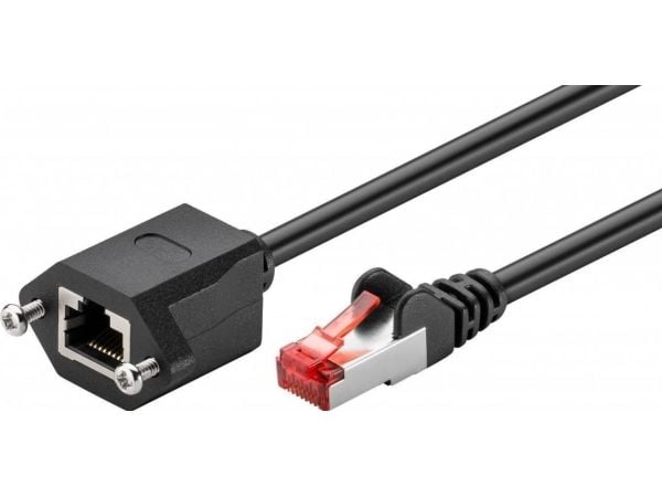 MicroConnect - Nettverksforlengelseskabel - RJ-45 (hann) til RJ-45 (hunn) - 50 cm - 6 mm - foliebelagt uskjermet tvinnet kabelpar (F/UTP) - CAT 6 -...