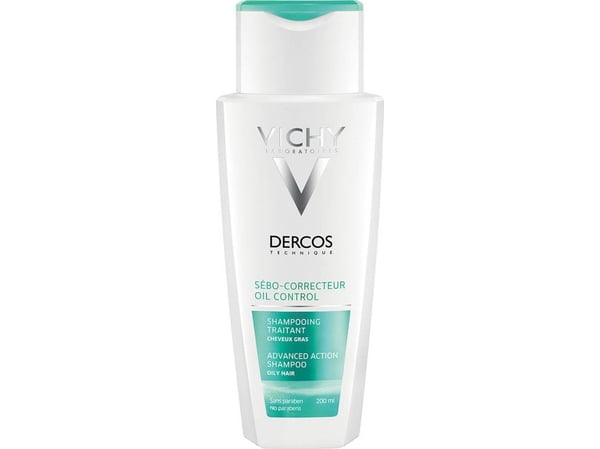 Vichy Dercos Oil Control, Kvinner, Ikke-profesjonelle, Sjampo, Fett hår, Alle farger, 200 ml