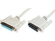 ASSMANN - Seriell/parallell-forlengelseskabel - DB-25 (hann) til DB-25 (hunn) - 10 m - formstøpt, tommelskruer - beige