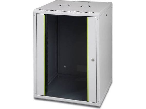 DIGITUS SoHoline DN-19 16-U - Skap - veggmonterbar - grå, RAL 7035 - 16U - 19"