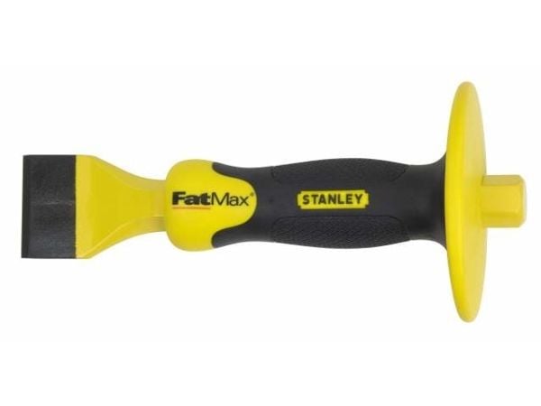 Stanley 4-18-333, Spademeisel, Kromvanadiumstål, Sort, Gult, Murstein, Betong, Stein, 215 mm, 45 mm