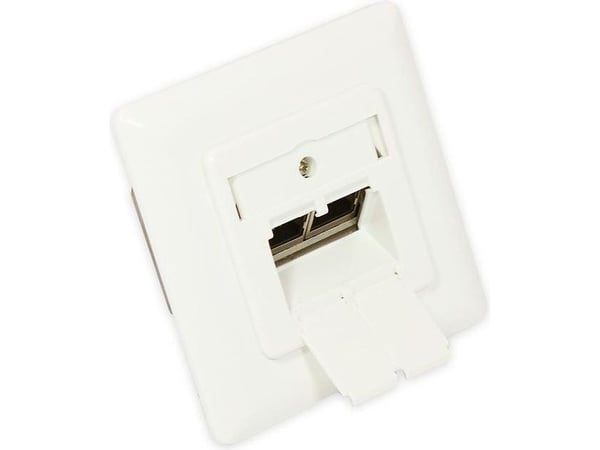 Nätverksuttag Cat. 6A 2xRJ45 skärmat UP DESIGNFÄHIG