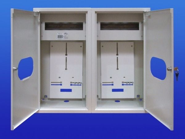 Sabaj RL-2L24 ZSZ flush-mounted switchgear with glass and lock IP31 - 2-122