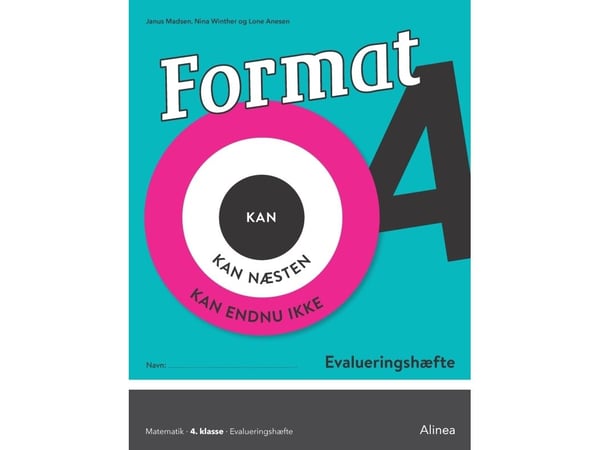 Format 4 utvärderingshäfte | Janus Madsen; Nina Winther Arnt; Lone Anesen | Språk: Danska