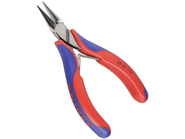Knipex 35 22 115, Spisstang, 1,5 mm, 2,25 cm, Stål, Blå, Rød, 115 mm